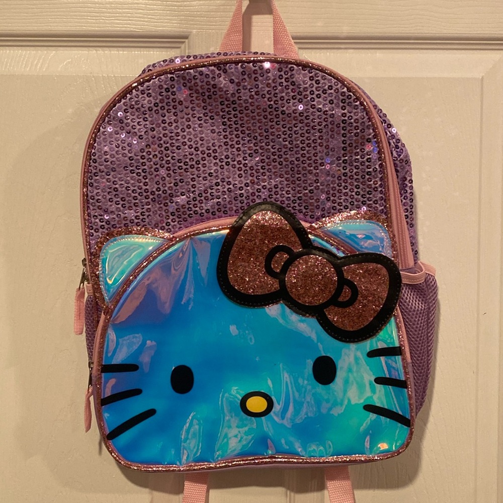 BNWT Hello Kitty Large Girls' Sequin Backpack